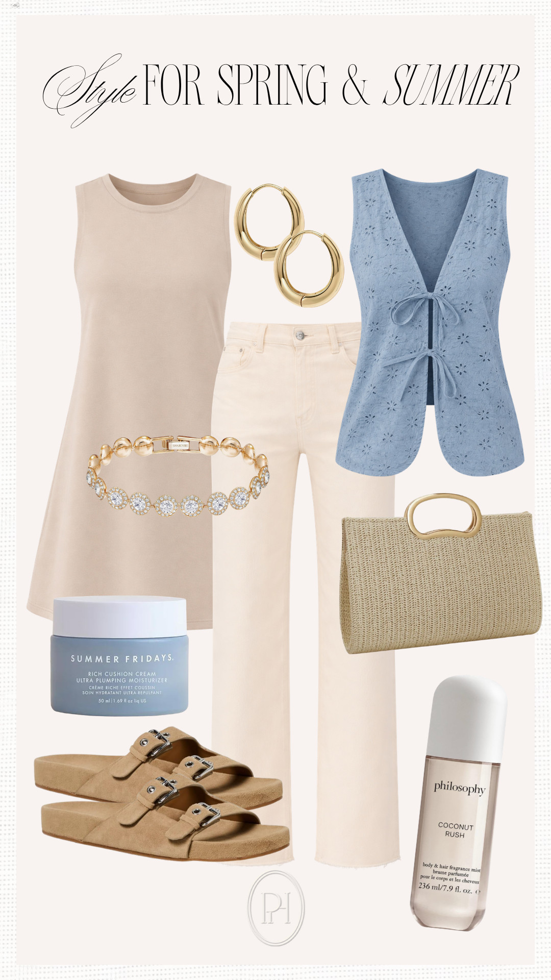 The cutest style finds for spring through summer on Amazon!

sheath dress, tan dress, neutral dress, basic dress, white pants, off-white jeans, straight leg pants, denim top, sleeveless blouse, bow tie front shirt, summer handbag, spring purse, neutral handbag, suede sandals, slides, brown sandals, hydrating creams, beauty essentials, gold hoop earrings, gold earrings, tennis bracelet, body spray, women's fragrance, summer fashion, summer style, summer looks, summer outfit, spring fashion, spring style, spring look, spring outfit, neutral fashion 

 #LTKgrwm #LTKootd #LTKSeasonal