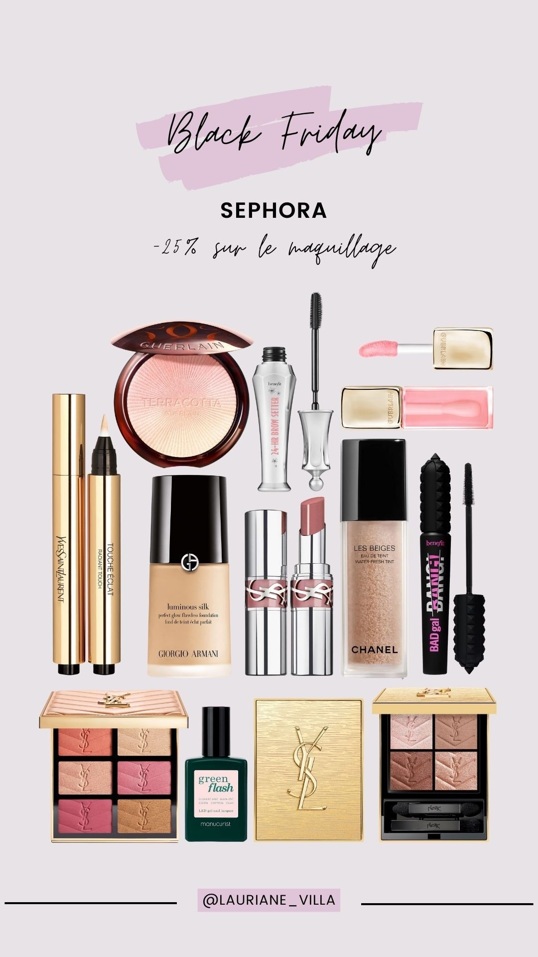 BLACK FRIDAY 2025 
SEPHORA 
-25% sur le maquillage 

#LTKsale #LTKCyberWeek #LTKfrance