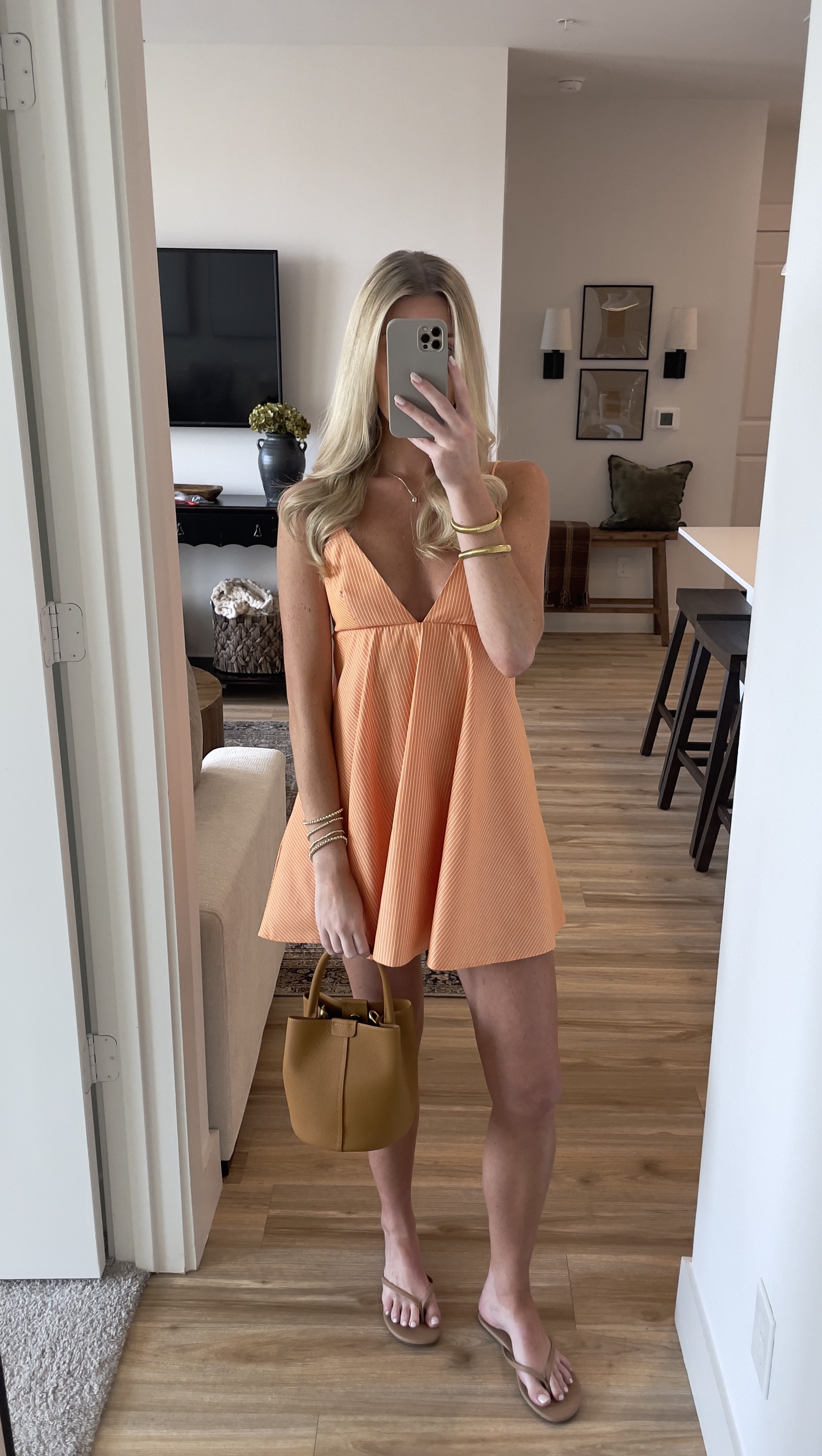 Summer mini dress, perfect for recruitment, showers, etc! Under $100- runs small so I ordered a size up!
recruitment dress/ dresses under $100/ mini dress/ orange dress/ Amazon dress/ Amazon finds/ Amazon fashion  

#LTKU #LTKSeasonal #LTKStyleTip