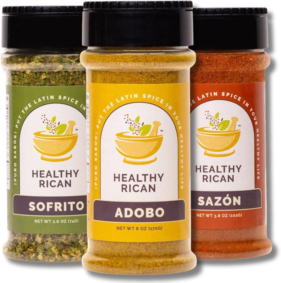 Healthy Rican Herbs Spice Seasoning Mix Adobo Sazon Sofrito Dry Non GMO No Preservatives MSG Arti... | Amazon (US)