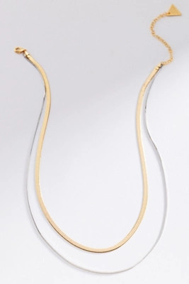 Double Layer Herringbone Necklace | Anthropologie (US)