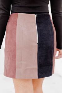 Impress Me Brown Striped Mini Skirt | Pink Lily