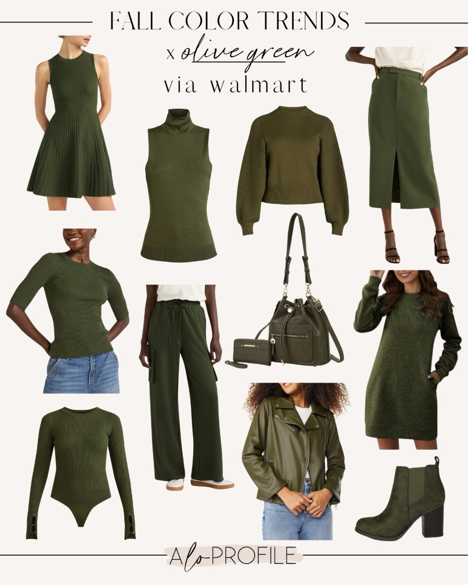Fall Color Trends: Olive Green // Walmart fashion, Walmart style, Walmart fall fashion finds, Walmart outfit, fall outfit, fall style, fall trends, fall color trends, fall outfit ideas, affordable fashion