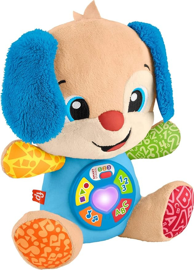 Fisher-Price Baby Toy Laugh & Learn Smart Stages Puppy Musical Plush with Lights & Learning Songs... | Amazon (US)