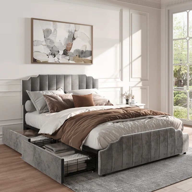 Charliemae Upholstered Storage Bed | Wayfair North America