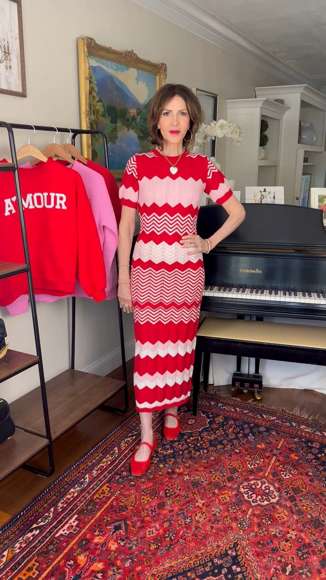 USE CODE KELLEY30 FOR 30% OFF THIS DRESS & ALL VICI!

red and pink dress, red mary janes, red ballet flats, valentines day outfit, galentines day outfit, over 50 outfits 

#LTKSeasonal #LTKootd #LTKOver40