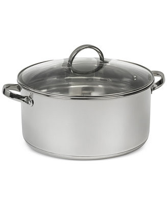 Sedona Kitchen 10-Qt Stainless Steel Casserole & Lid - Macy's | Macy's