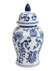 9.5x18 Chinoiserie Ceramic Jar With Lid | Home | TJ Maxxvase | TJ Maxx