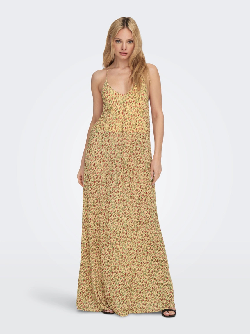 Normal geschnitten V-Ausschnitt Langes Kleid | ONLY® | Only.com