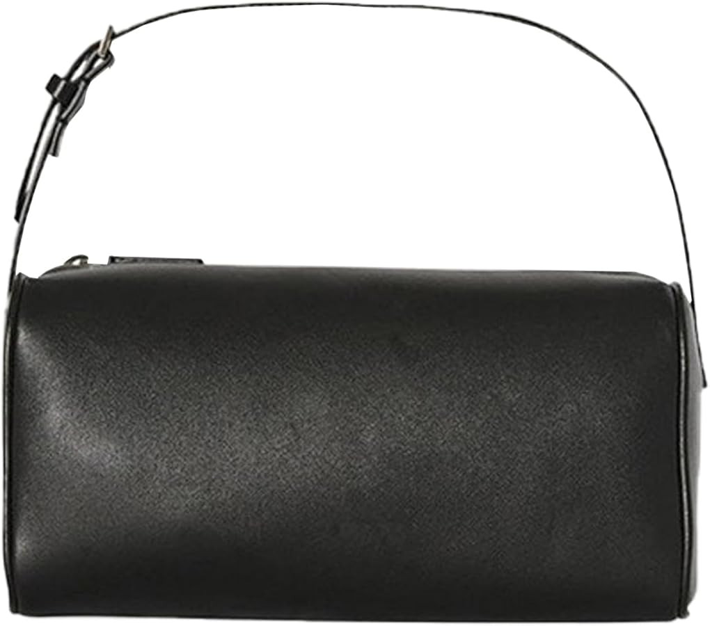 Barrel Bags for Women,Leather Mini Shoulder Bag,Cylinder Hobo Purse with Zipper,Designer Underarm... | Amazon (US)