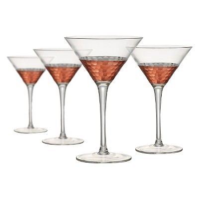 Artland Coppertino 4pk 9oz Martini Glasses | Target