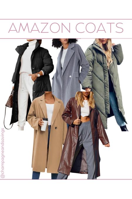 Amazon winter coats, jackets, parkas, faux leather trench coat, wool blend coat, and more on trend winter outerwear from Amazon fashion! 

#LTKSeasonal #LTKfindsunder100 #LTKstyletip