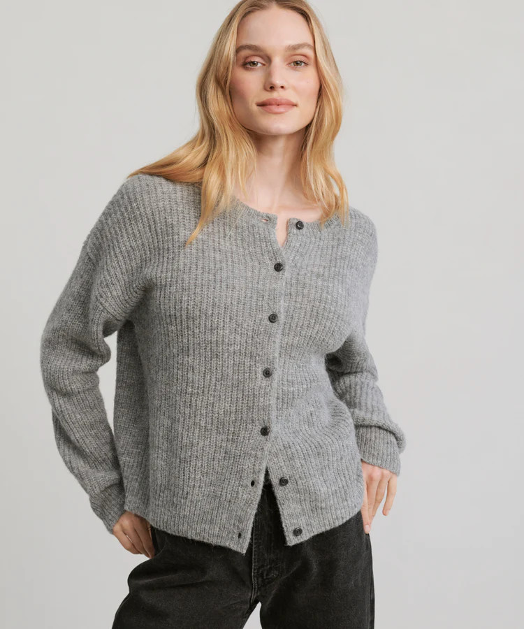Hayes Crewneck Cardigan | Jenni Kayne