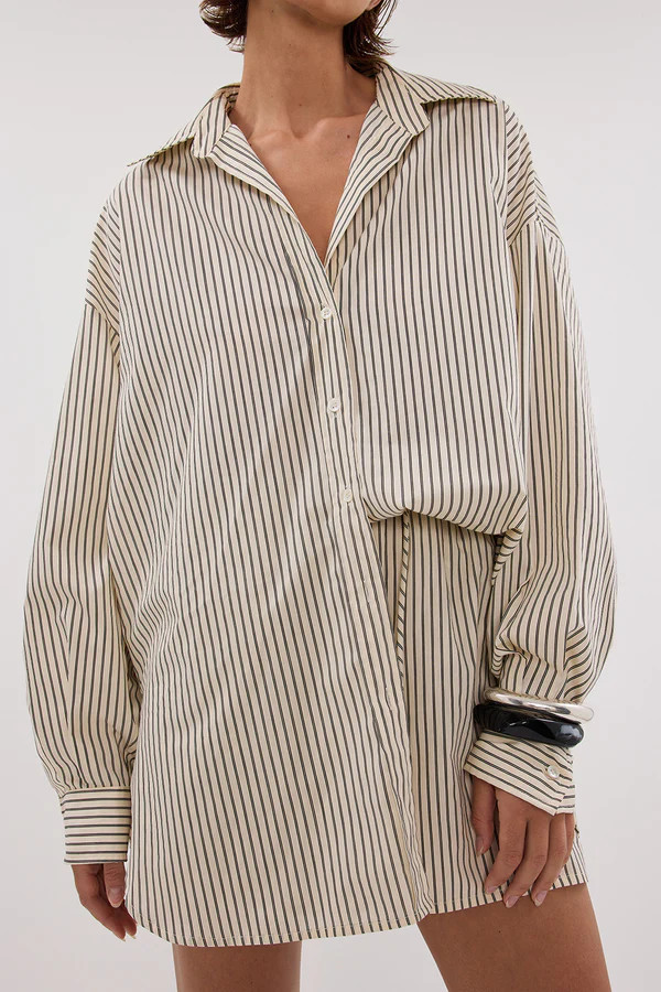 PALMA CREAM SILK BLEND SHIRT | DISSH