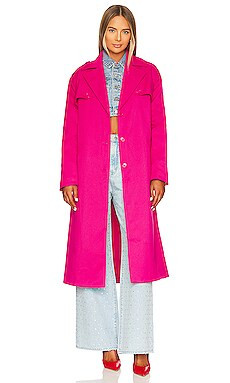Lovers and Friends Vivian Coat in Bright Pink from Revolve.com | Revolve Clothing (Global)