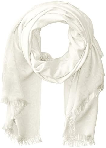 Calvin Klein Lightweight Pashmina Scarf with Tonal Logo Pattern | Amazon (US)