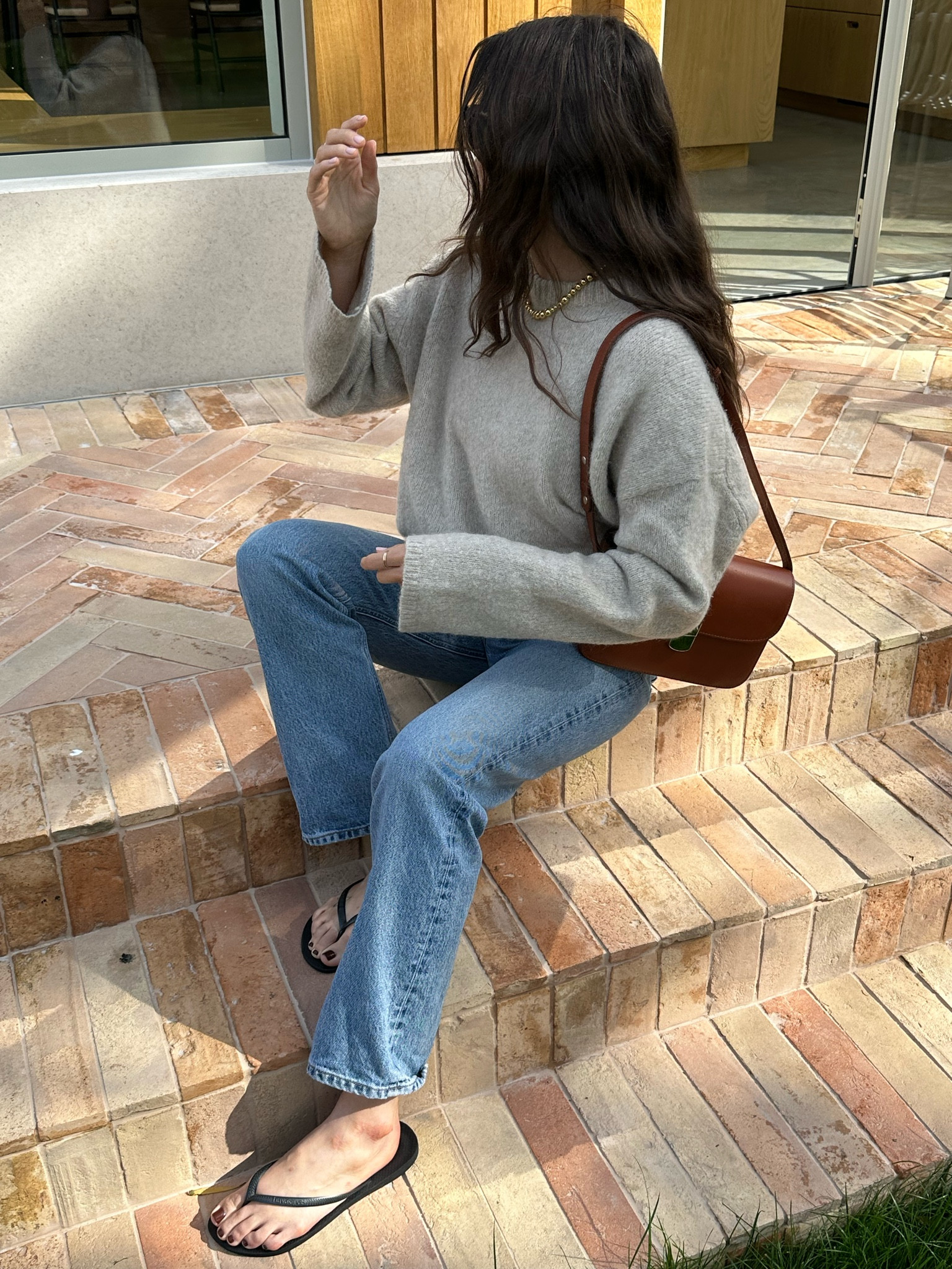 Fluffy beige Toteme jumper and straight leg jeans. 

#LTKFind #LTKstyletip #LTKSeasonal