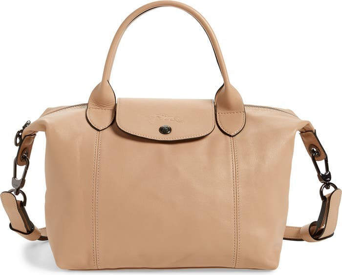 Le Pliage Cuir Leather Shoulder Bag | Nordstrom
