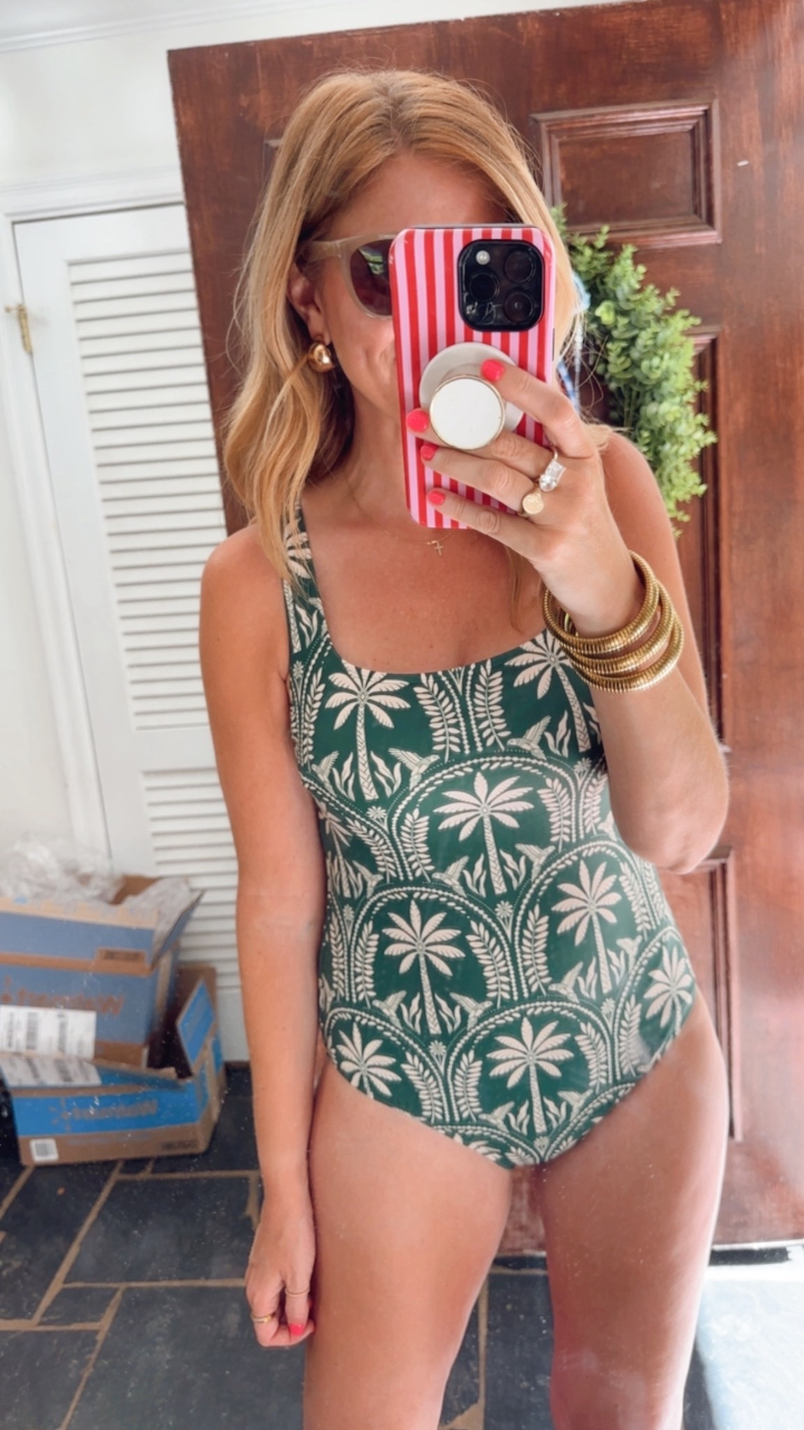 The cutest swimsuit from Target! Full coverage bottom. In size M