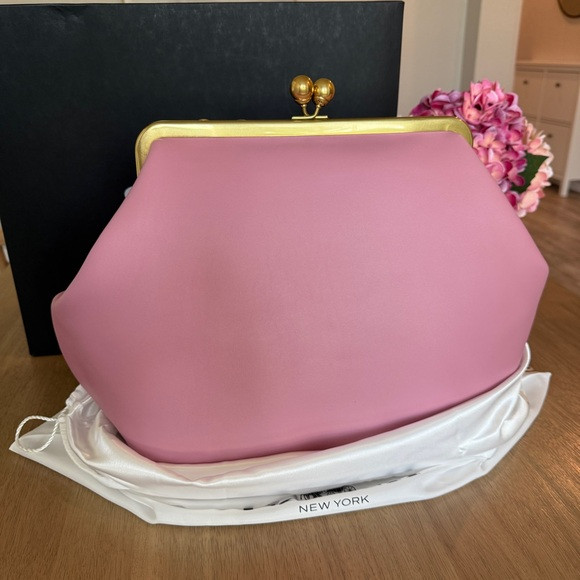 NWT Coach Large Oversized Kisslock Frame Bag/Coin Purse  - Pink/Rose | Poshmark