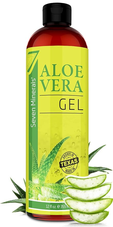 Organic Aloe Vera Gel with Pure Aloe From Freshly Cut Aloe Plant, Not Powder - No Xanthan, So It ... | Amazon (US)