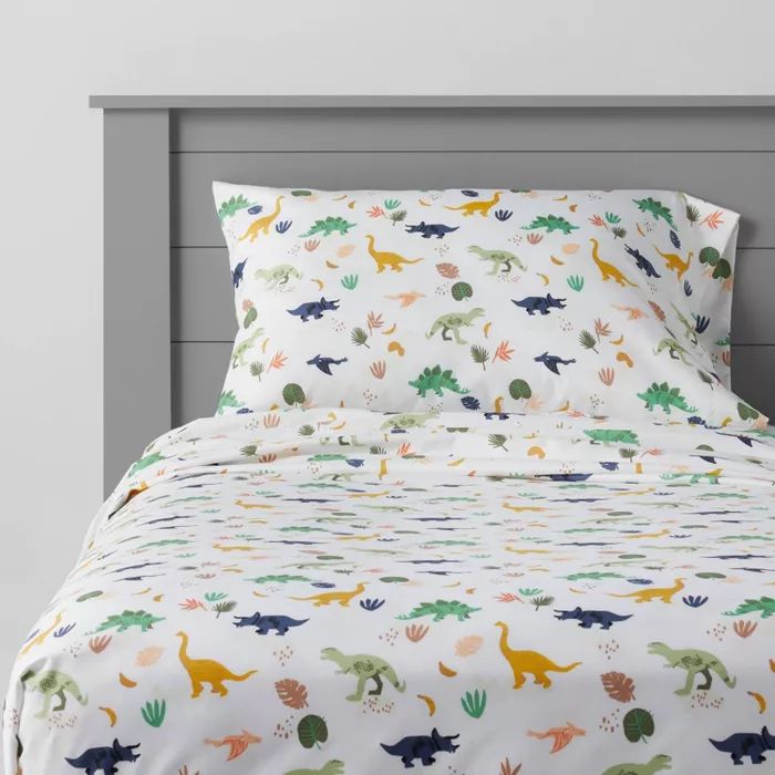 Dinosaur Microfiber Sheet Set - Pillowfort™ | Target