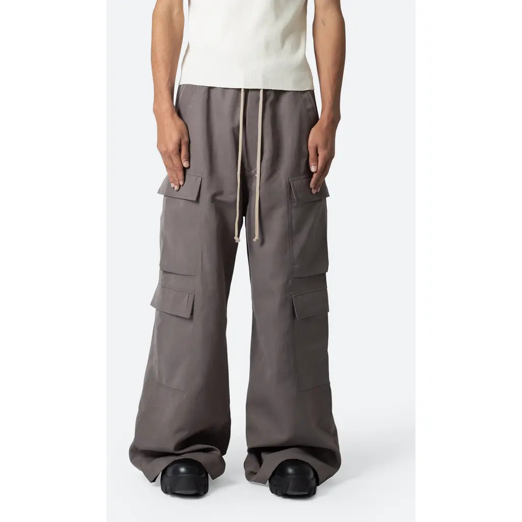 mnml Rave Oversize Double Cargo Pocket Pants in Brown at Nordstrom, Size Small | Nordstrom