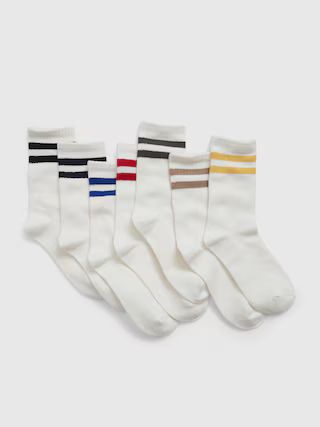 Kids Stripe Crew Socks (7-Pack) | Gap (US)