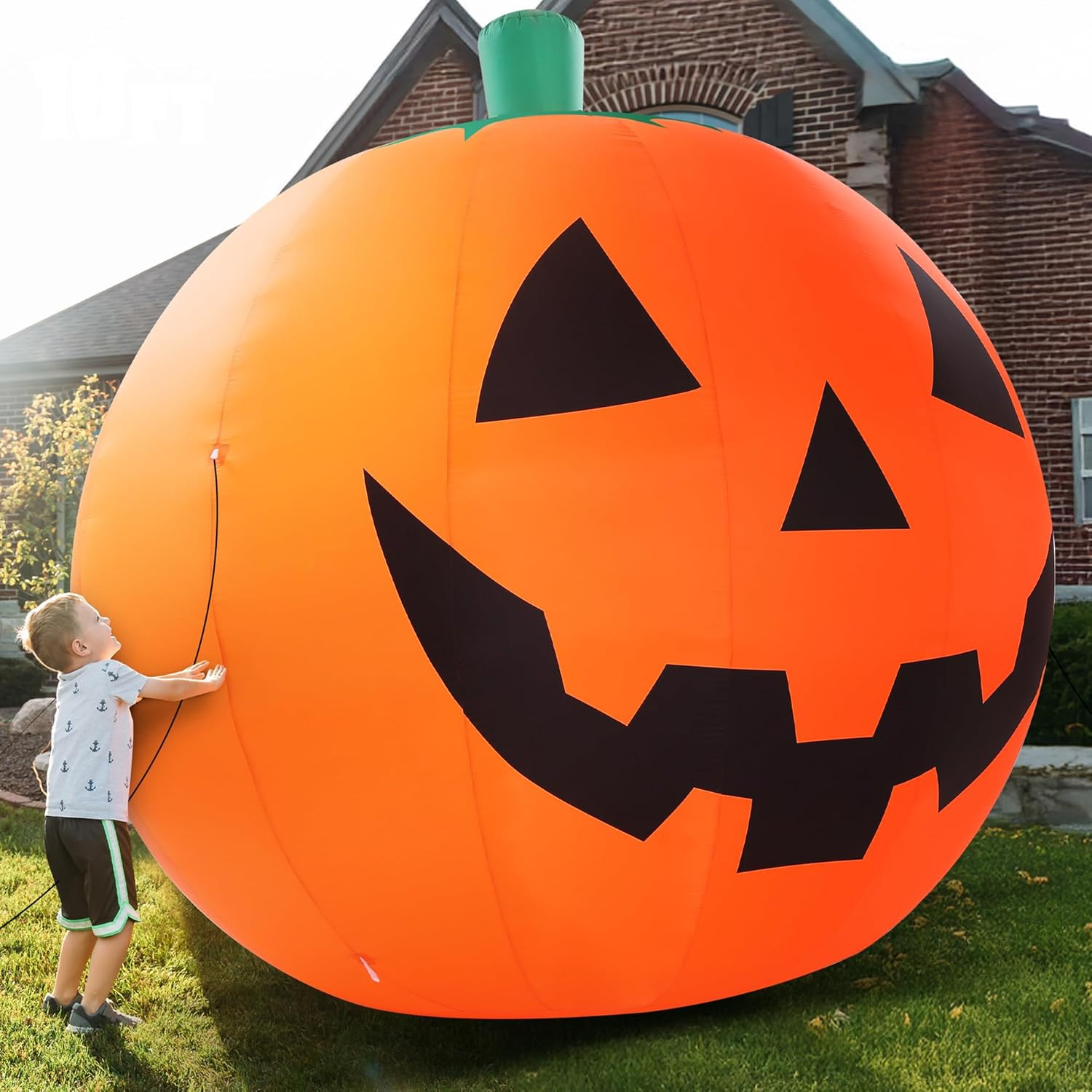 ZPISF 10 FT Halloween Inflatables Giant Pumpkin Outdoor Decorations | Amazon (US)