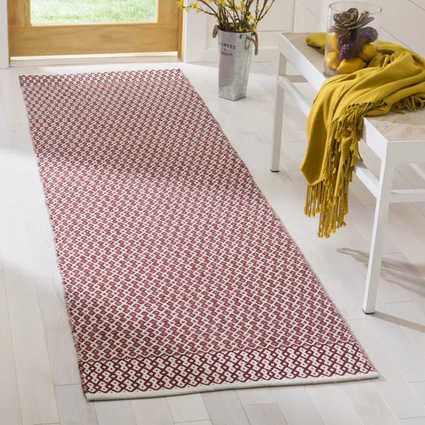 Melaina Hand Woven Cotton Geometric Rug | Wayfair North America