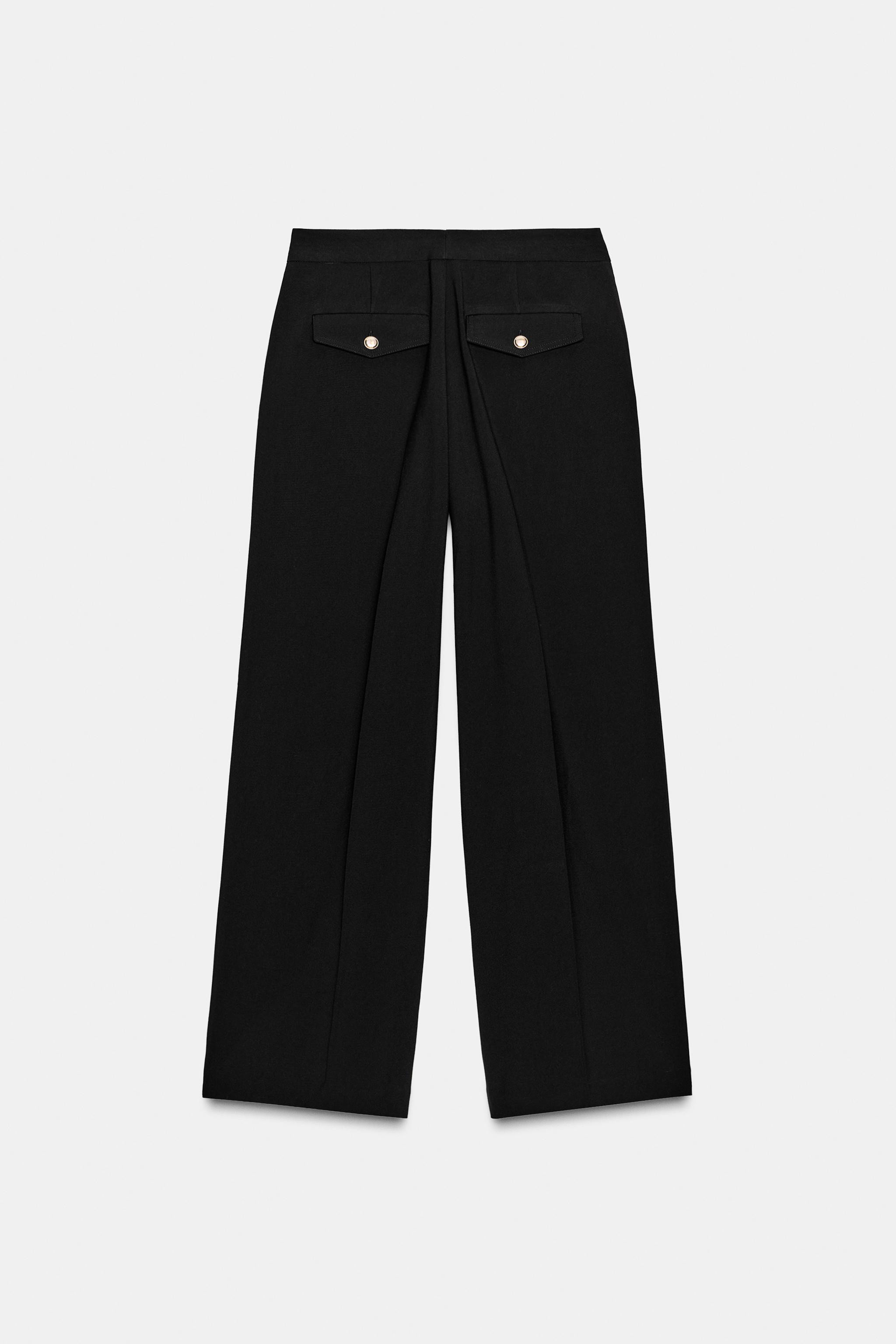 HIGH-WAIST WIDE-LEG TROUSERS | Zara UK