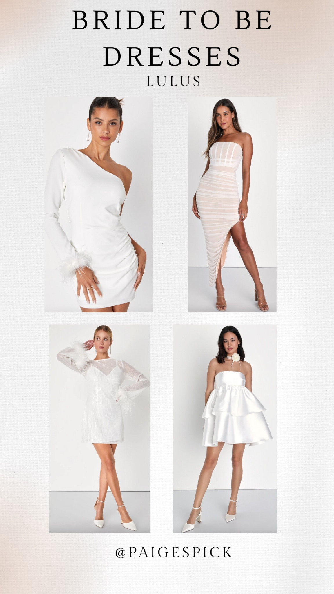 Bachelorette party dress/bride to be dress/rehearsal dinner dress/bridal looks/white party dresses/bride/2024 bride.

All under $200 from Lulus!

#LTKstyletip #LTKparties #LTKwedding