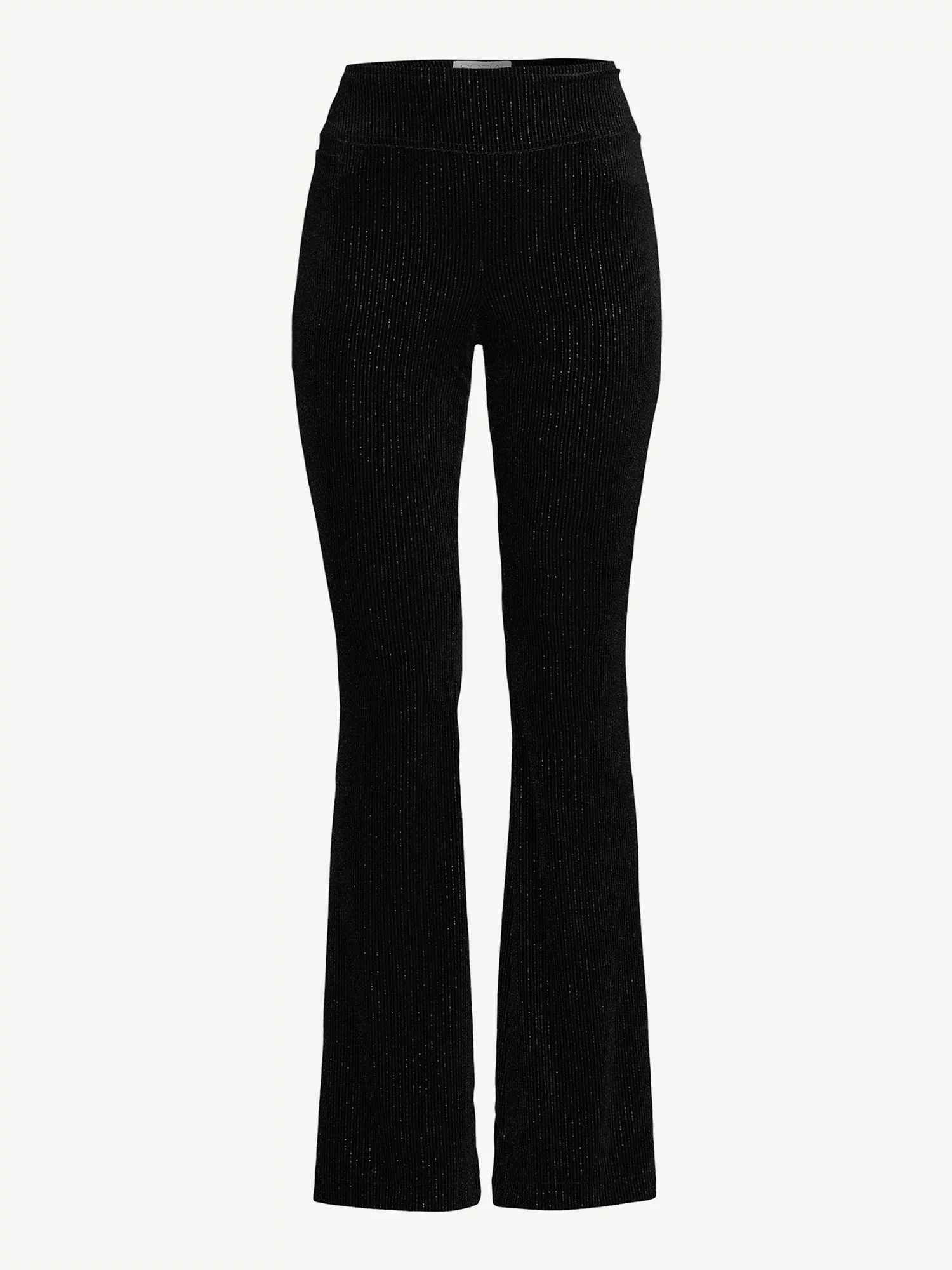 Sofia Jeans by Sofia Vergara Women's Melisa Flare  Pull On Velour Pants | Walmart (US)