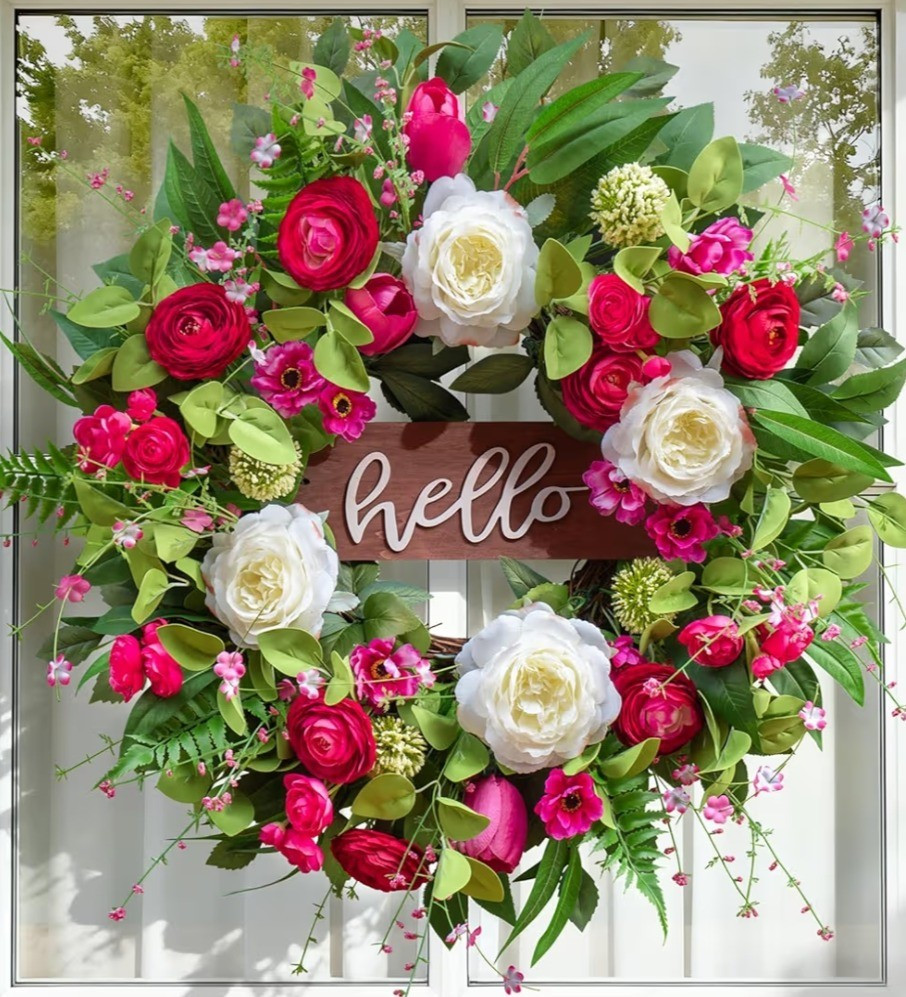 Prettiest spring wreath 

#LTKHome #LTKSaleAlert