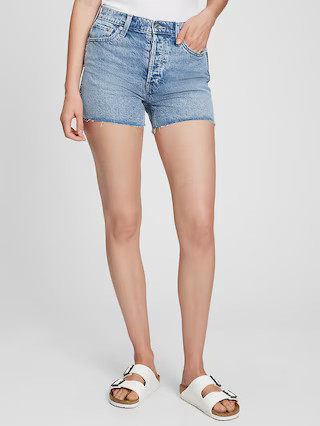 3.5" High Rise Cheeky Denim Shorts with Washwell | Gap Factory