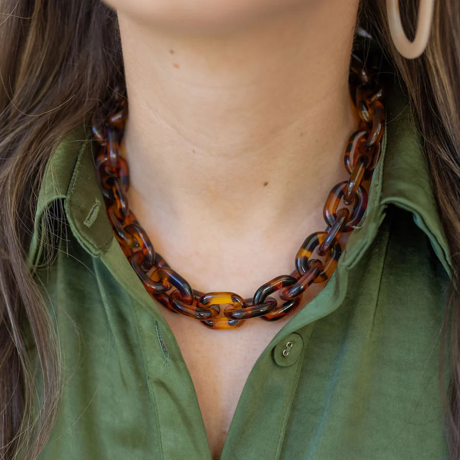Classic Tortoiseshell Necklace | Erin McDermott Jewelry