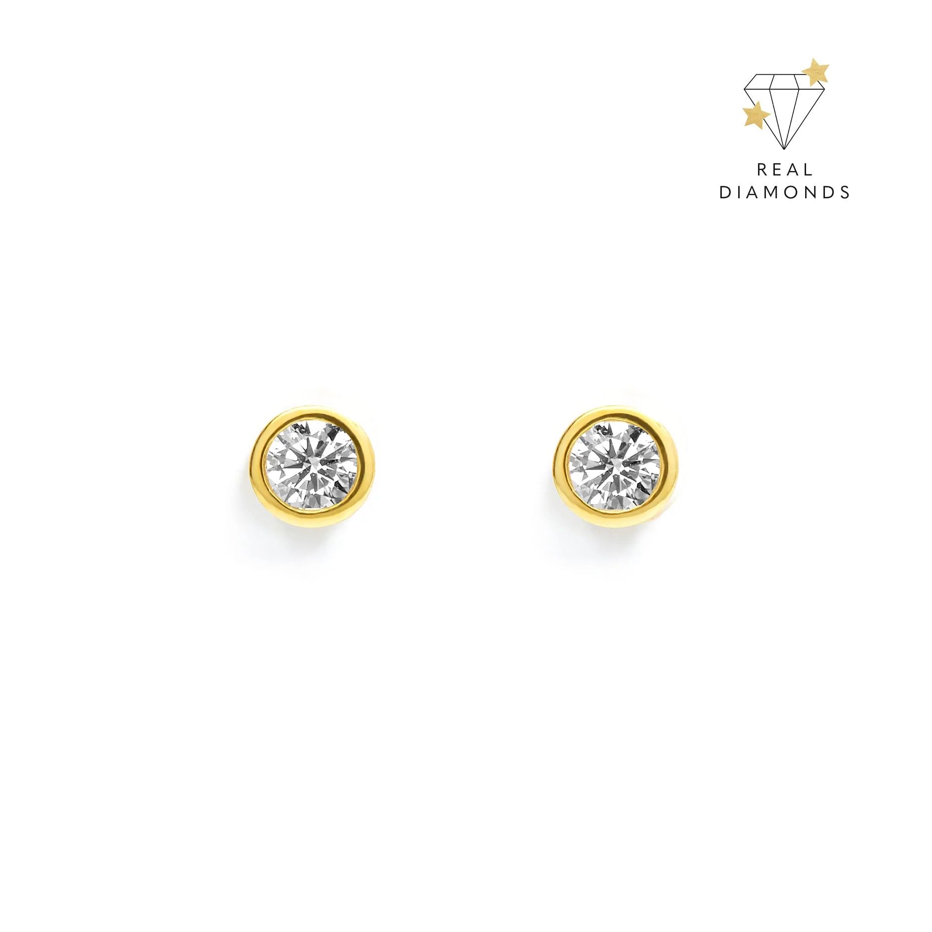 Luxe Diamond Stud Earrings (Gold) | Abbott Lyon