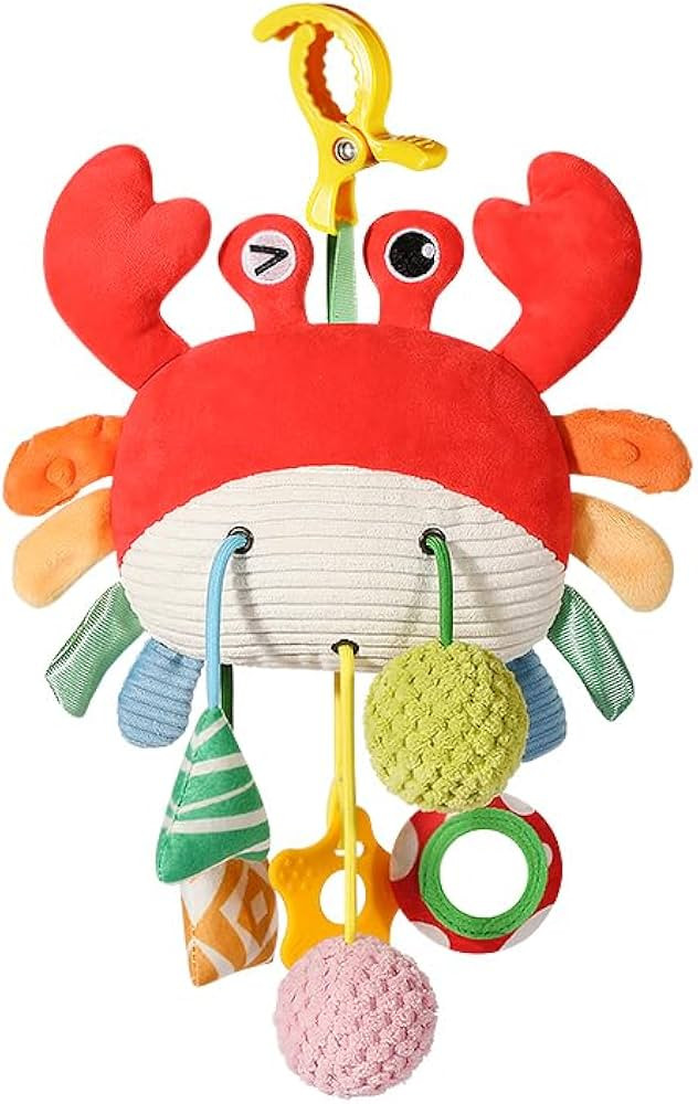 Car Seat Toys for Babies 0–12 Months – Hanging Baby Activity Toy for Car Seat, Stroller, Crib... | Amazon (US)