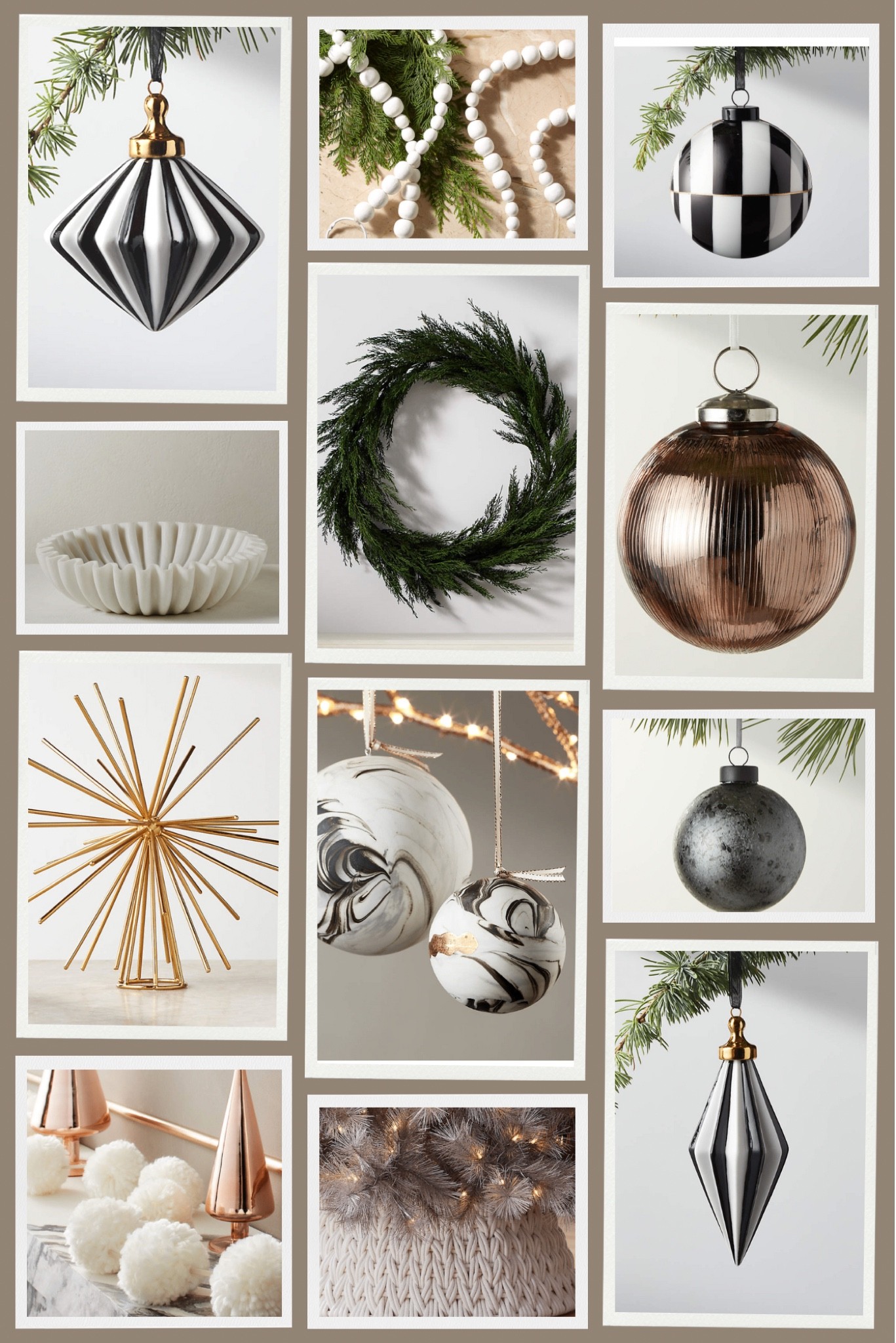 Cb2 holiday trim a tree 
White.brickhouse

Holiday. Modern Christmas. Neutrals
Black& white holiday. Christmas

#LTKhome #LTKSeasonal #LTKHoliday