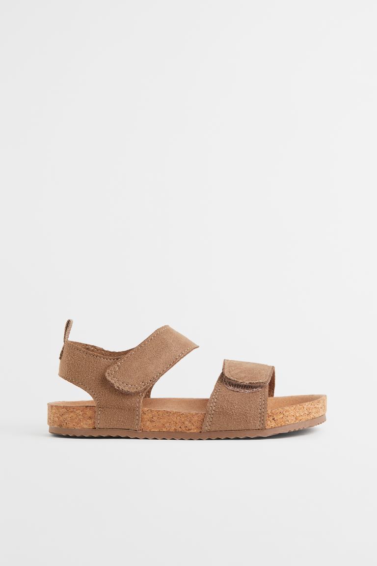 Conscious choice  Sandals with adjustable hook-loop tabs at top, loop at back, and patterned sole... | H&M (US + CA)