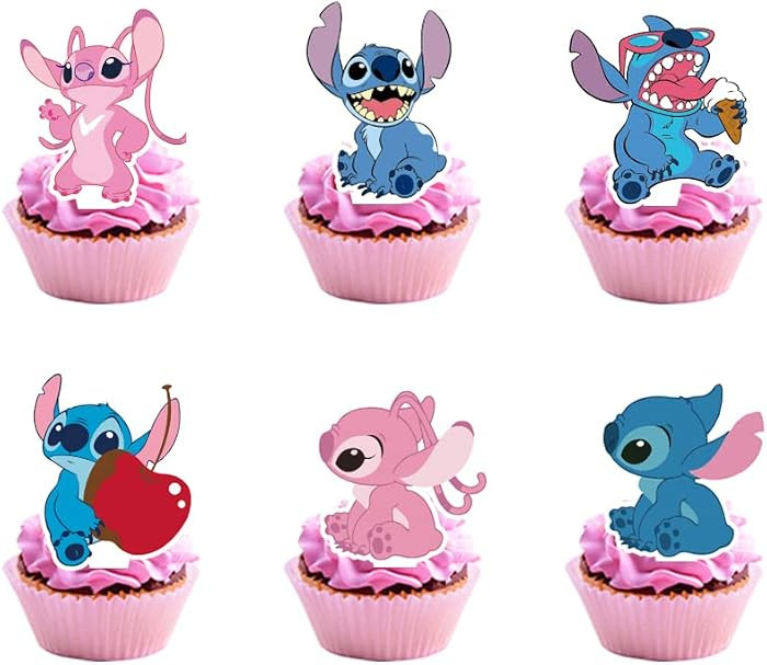24PCS Cartoon Cake Toppers Cupcake Toppers Cake Decorations Birthday Party Supplies Decorations (... | Amazon (US)