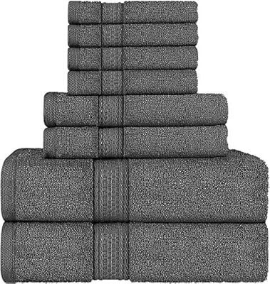 Utopia Towels Towel Set, 2 Bath Towels, 2 Hand Towels, and 4 Washcloths, 600 GSM Ring Spun Cotton... | Amazon (US)