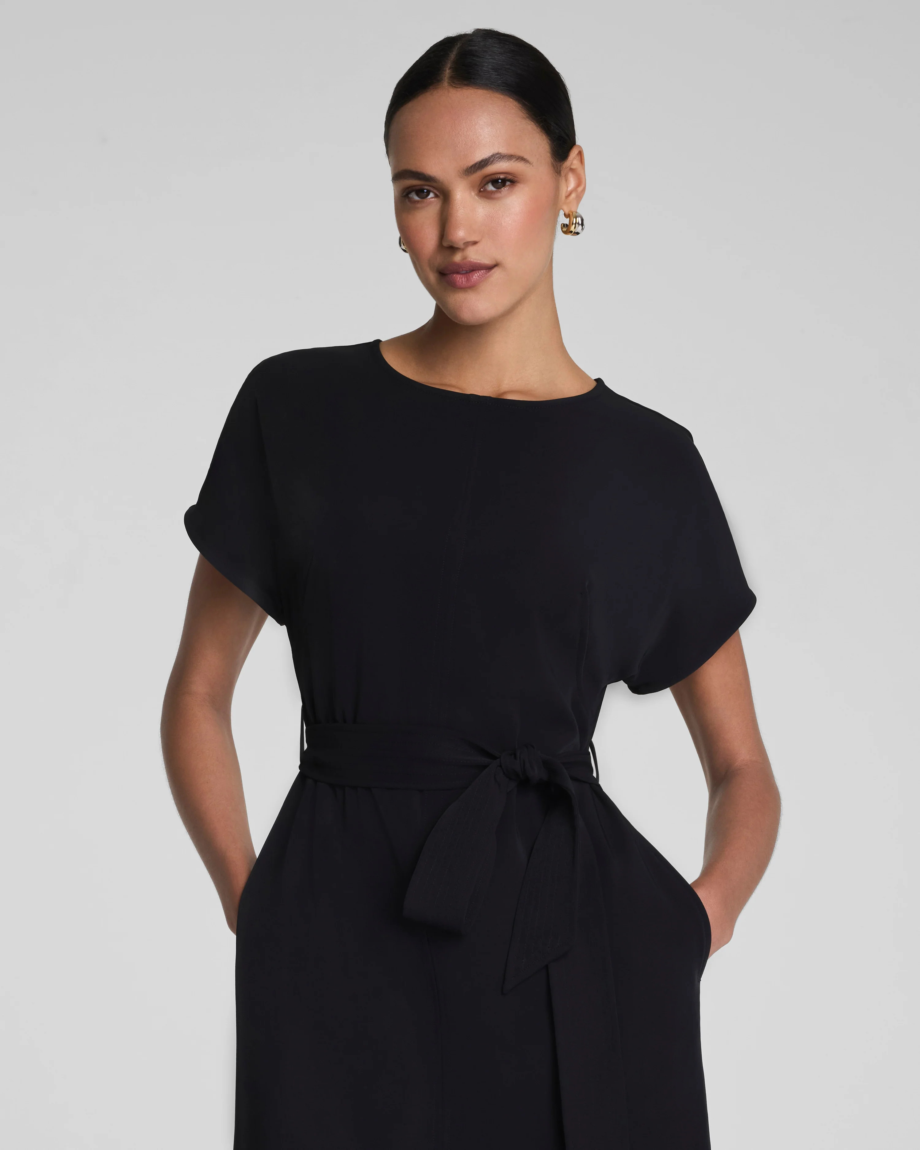 SPANX\u00ae CarryOn Belted Midi Dress | Spanx