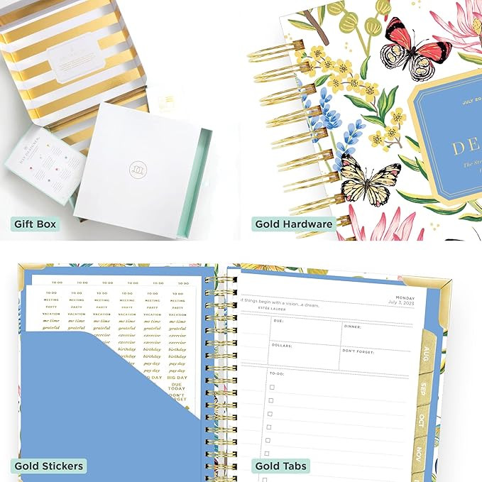 Day Designer 2023-2024 Daily Planner, July 2023 - June 2024, 7.4x9.5 Page Size (Flutter) | Amazon (US)