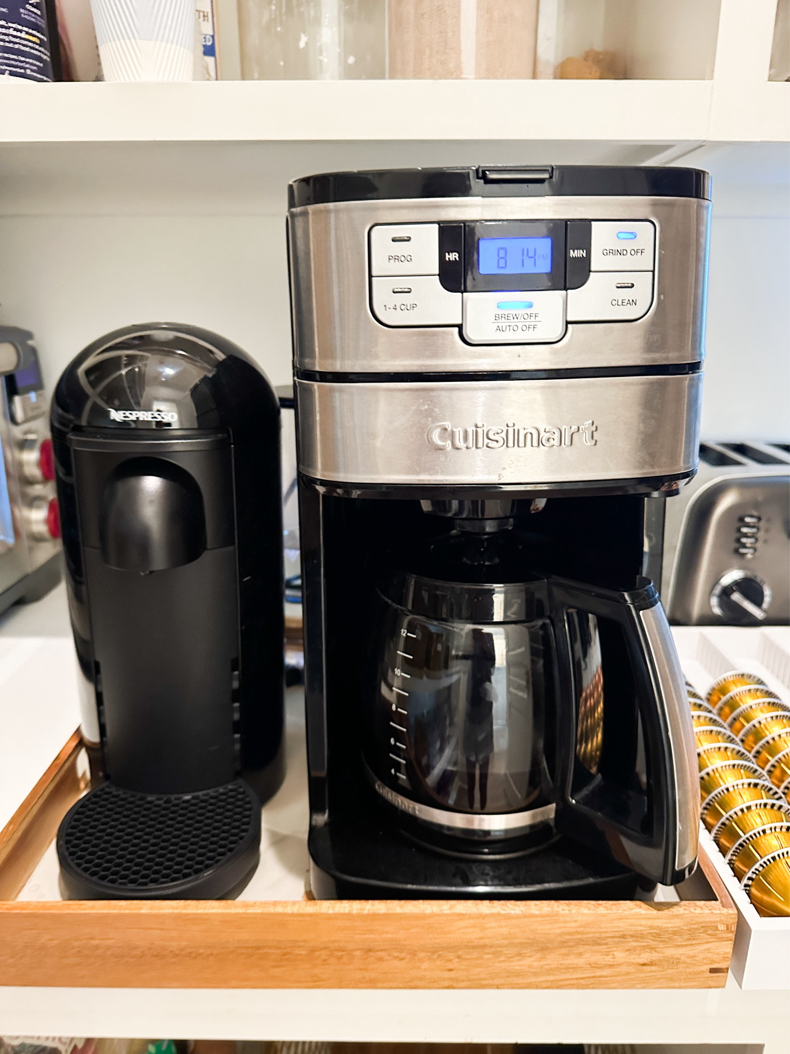 Love this little coffee corner 🥰
My coffee maker is on sale on Amazon!🫶🏼

Pantry organization, kitchen organization, coffee maker organization, coffee maker organizer🩷

#LTKfindsunder100 #LTKsalealert #LTKhome