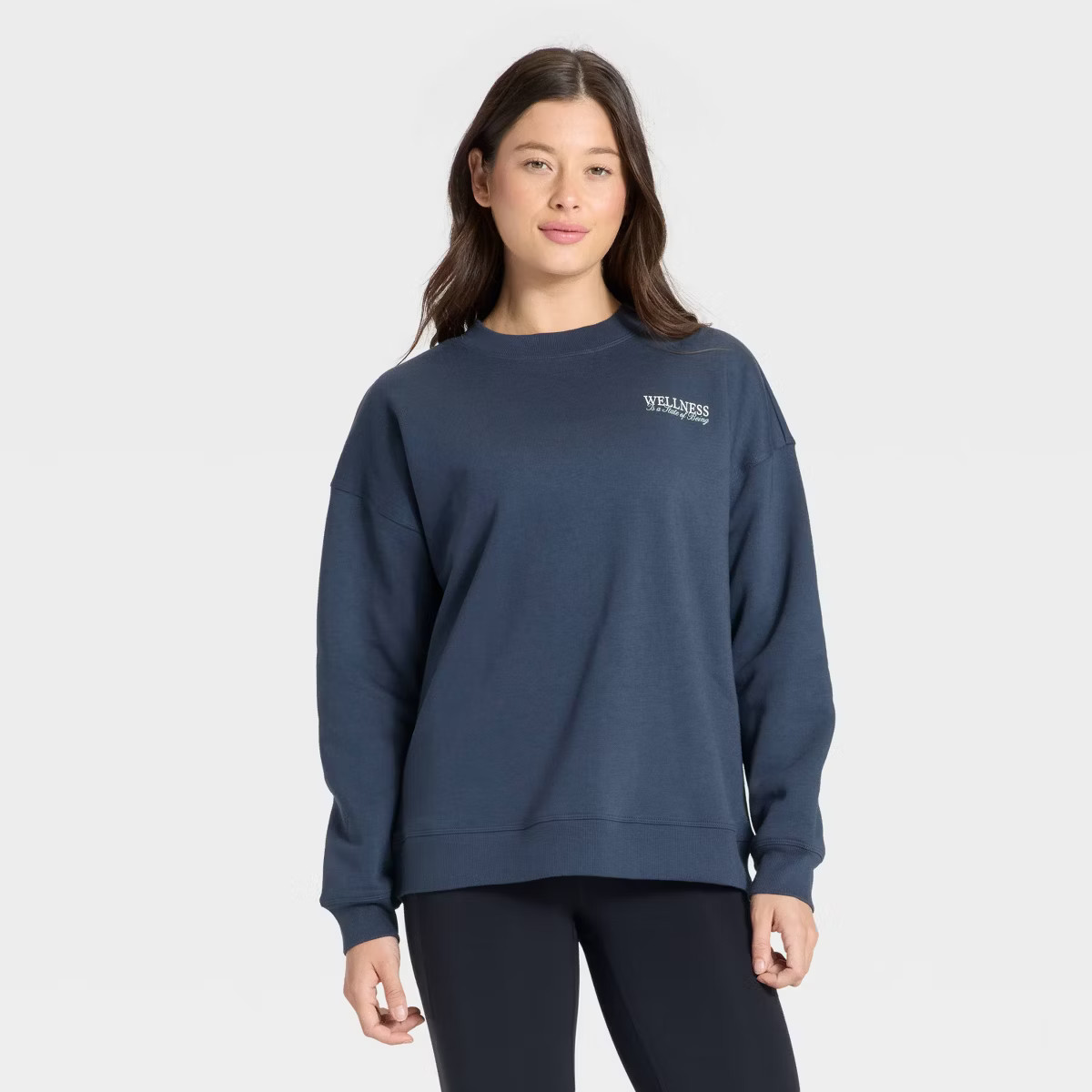 Women's Active Comfort Oversized Crewneck Sweatshirt - All In Motion™ | Target