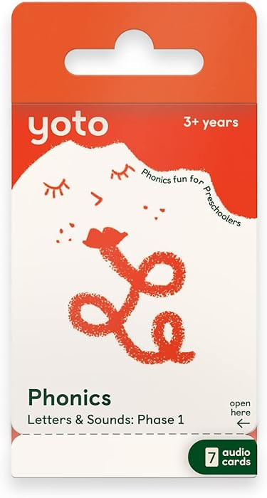 YOTO Phonics: Letters & Sounds: Phase 1 – Kids 7 Audio Cards for Use with Player & Mini All-in-... | Amazon (US)
