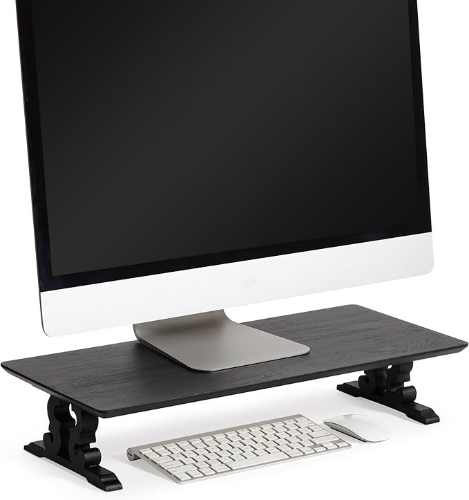 Anji Mountain Monitor Stand - Desktop Organizer & Laptop Riser, Ergonomic Monitor Riser, Space-Sa... | Amazon (US)