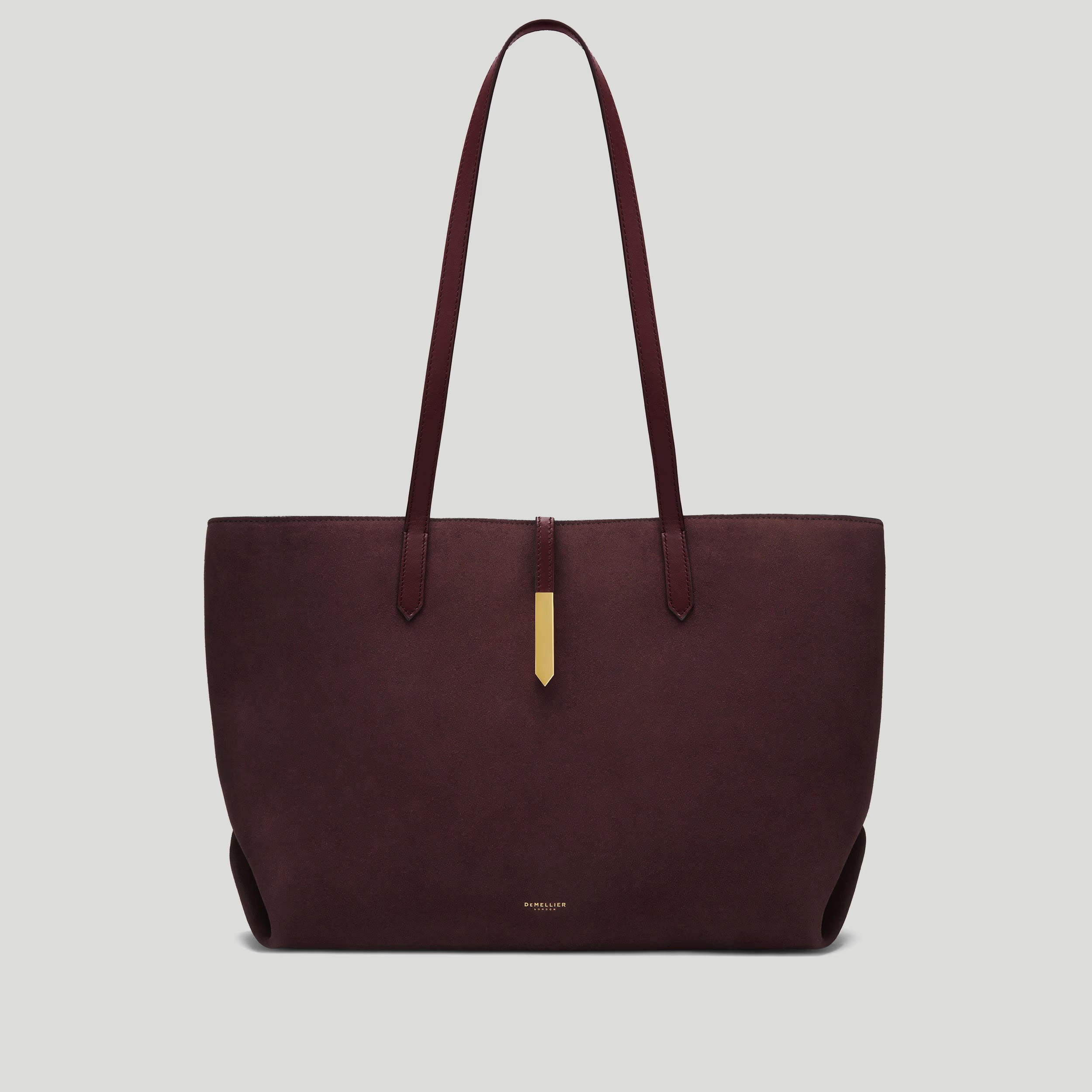 The Tokyo Tote | Burgundy Suede & Burgundy Smooth | DeMellier | DeMellier