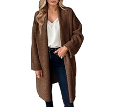 Saodimallsu Womens Long Cardigan Sweaters Chunky Open Front Oversized Slouchy Knit Fall Trendy Co... | Amazon (US)